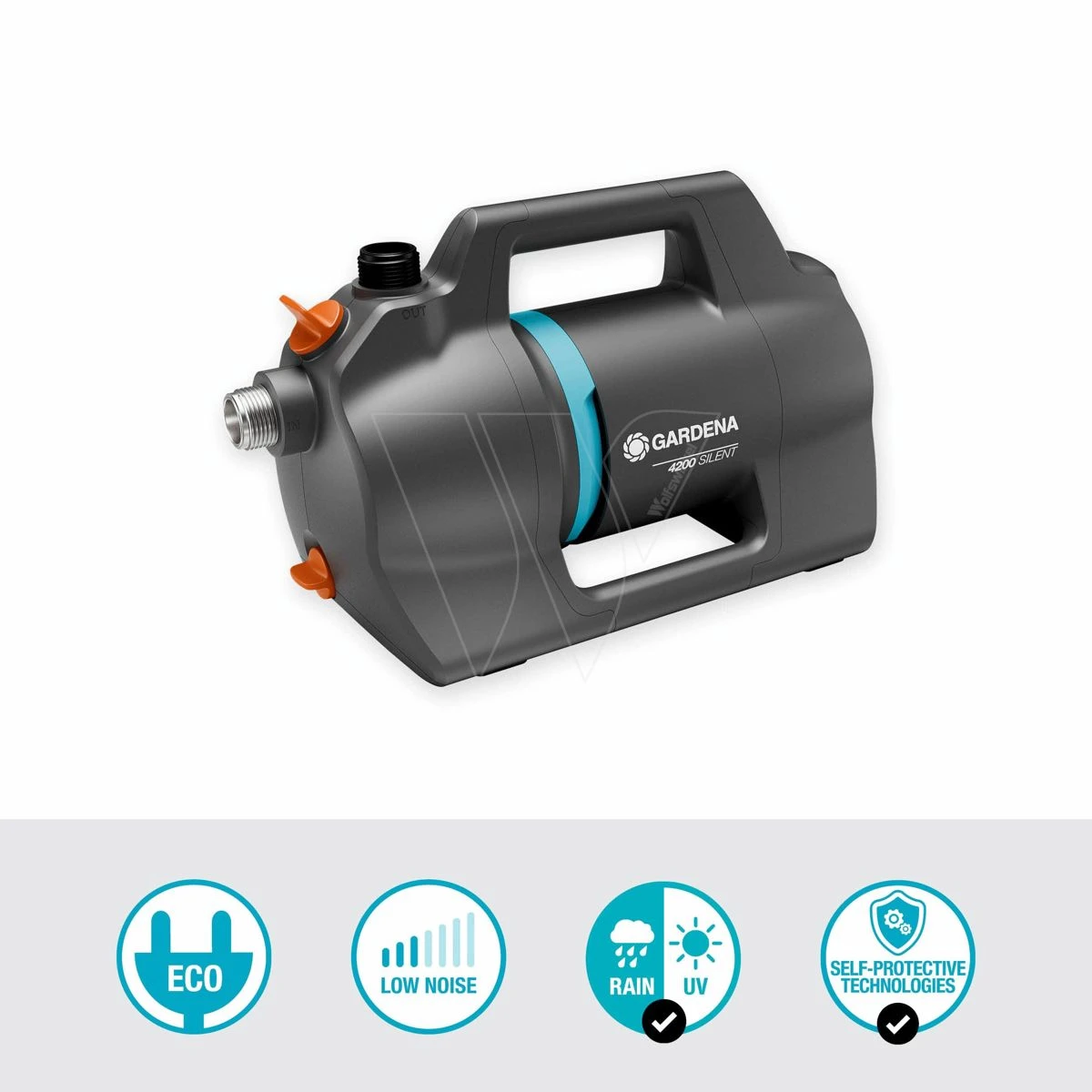 Gardena Besproeingspomp 4200 Silent 2 Gardena Besproeingspomp 4200 Silent - Afbeelding 2