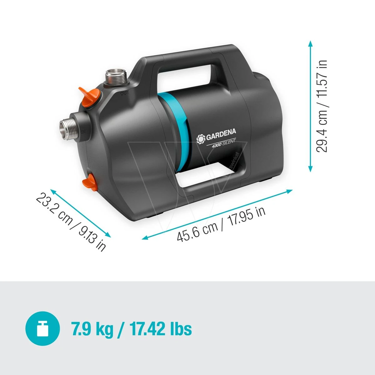 Gardena Besproeiingspomp 4300 Silent 3 Gardena Besproeiingspomp 4300 Silent - Afbeelding 3